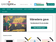Tablet Screenshot of gavesjov.dk